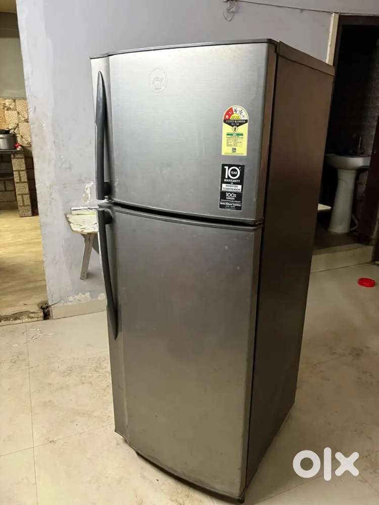 2years Old Godrej Double Door Fridge 260 Ltrs