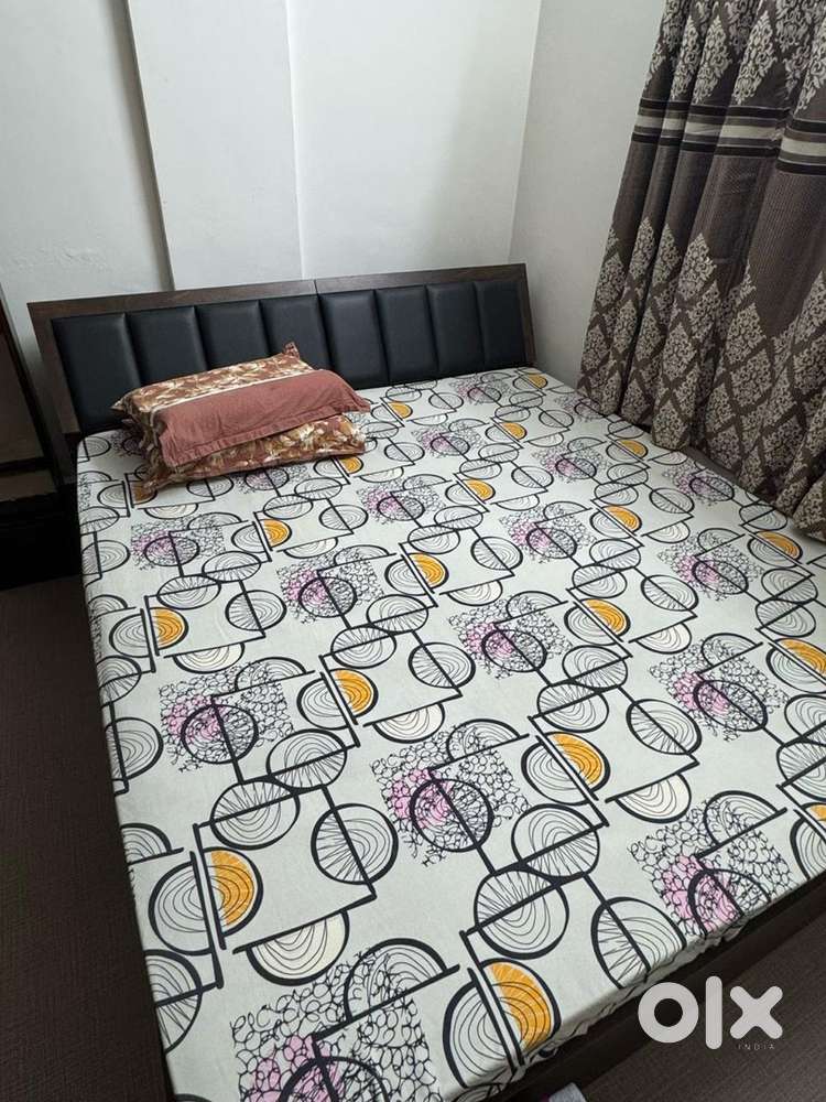 Full size bed and wardrobes