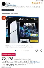 PS5 Digital 1TB Fortnite edition