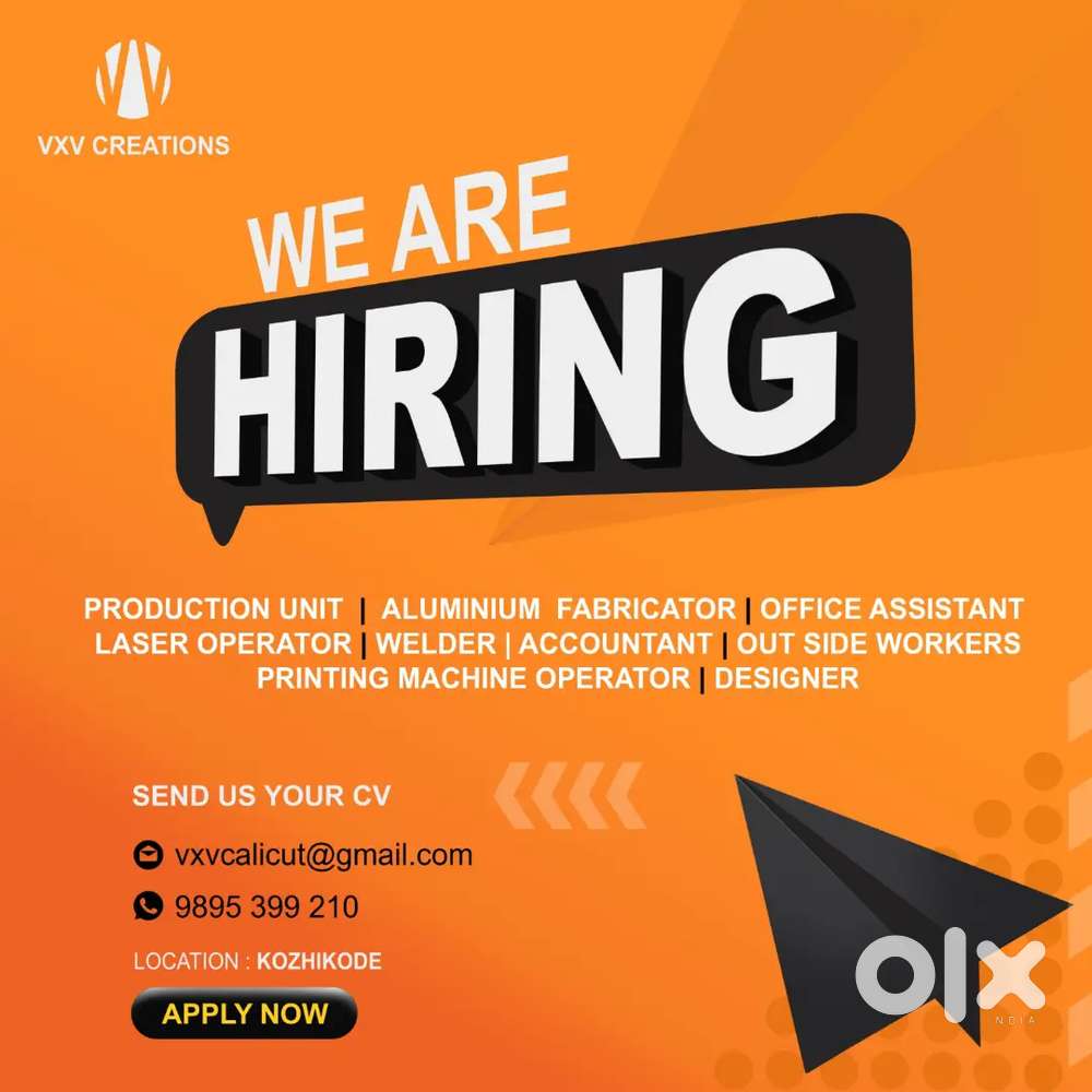 Welders, accountant, branding cordinator, acrylic letter makers