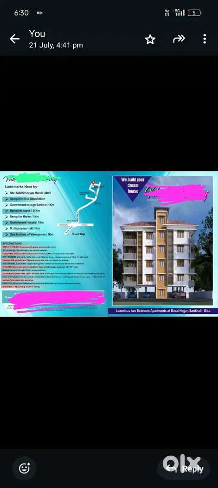Flat sale sankli nr ravinder bhavan