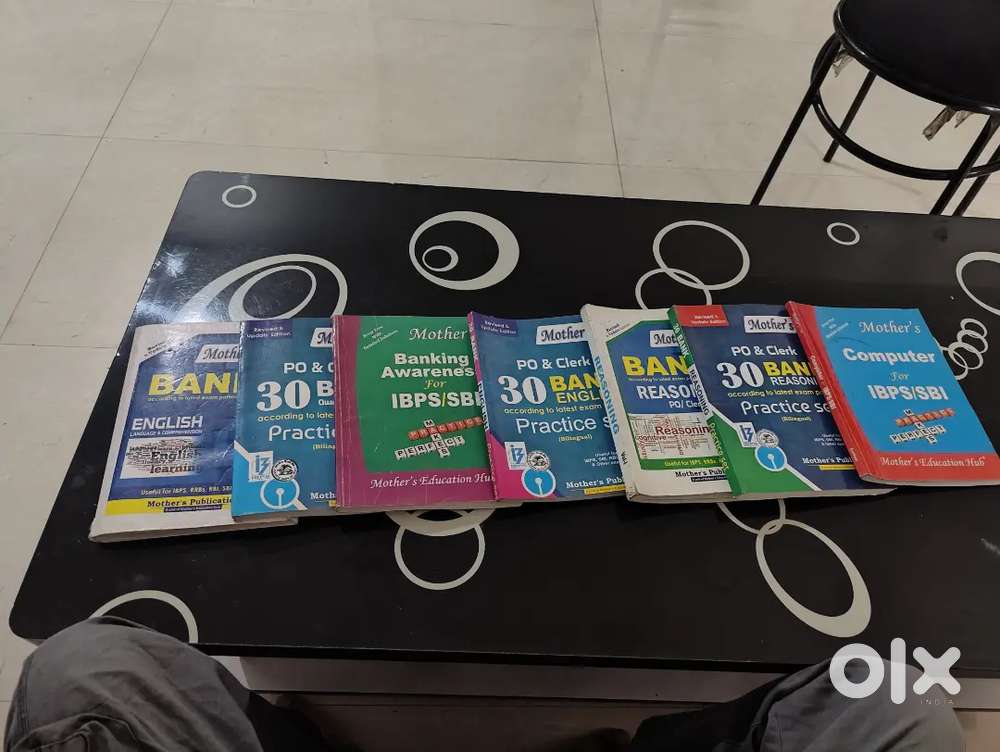 Banking books with practice set ,7 books + 1 Maths