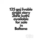 Livable 5 marla single story 2bhk kothi available for sale in Baltana