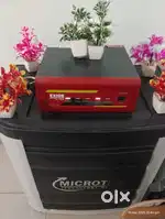 New Exide Inverter 1125V and Exide Battery 150Ah along with trolly