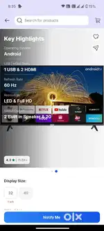 Iffalcon (TCL) 40 inch LED smart TV