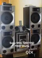 Sony MHC GNV111D 7900 Watt Sound System with Remote and High Bass