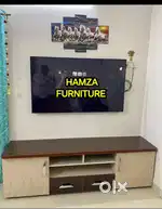 HAMZA FURNITURE NEW DESIGNER PARTICLE WOOD TV TABLE WITH STORAGE