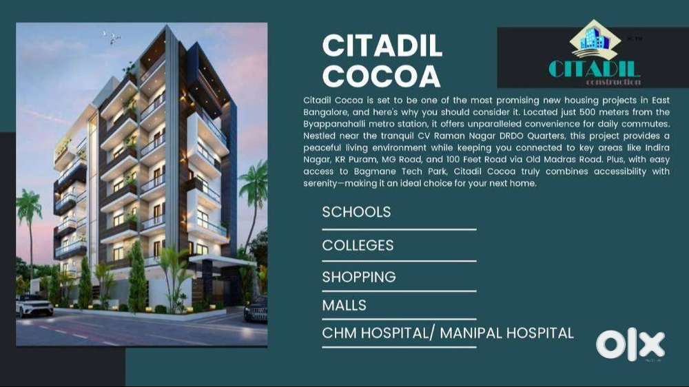 Under Construction 1 & 2 BHK at CV Raman Nagar – Possession 2027