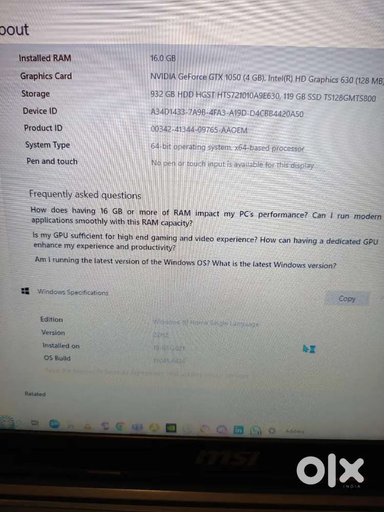 MSI GP62 7rd Leopard