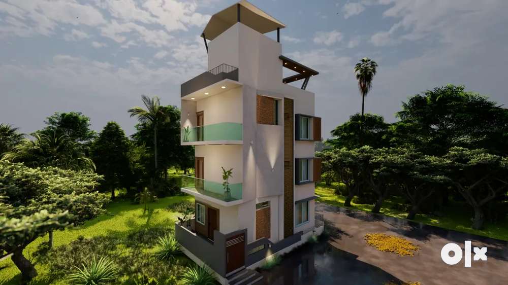 North face two bhk independent duplex villa with cc camera,lake view