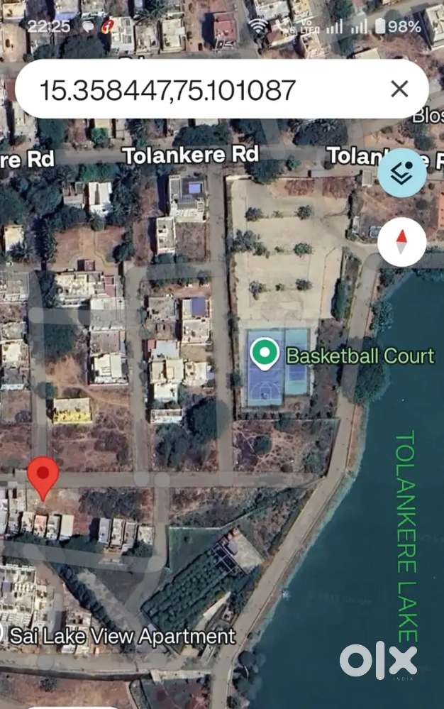 PREMIUM LAND FOR SALE NEAR TOLANKERE LAKE, HUBLI