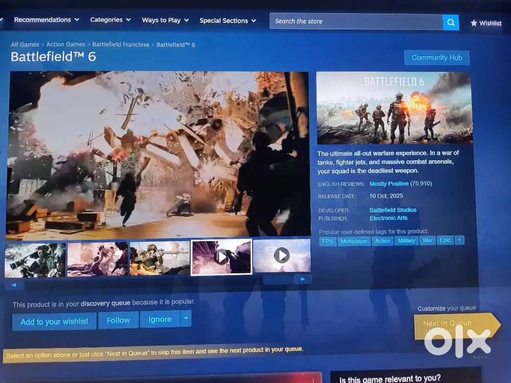 Steam all games at 15% off, Battlefield 6 , EA FC 26 and more.