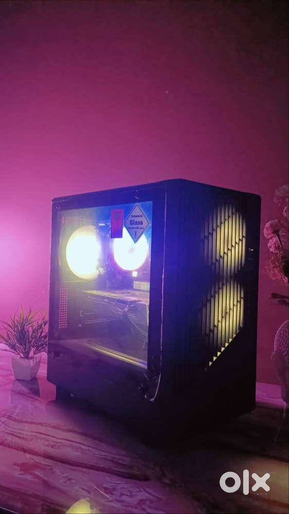 Gaming pc with mouse and keyboard