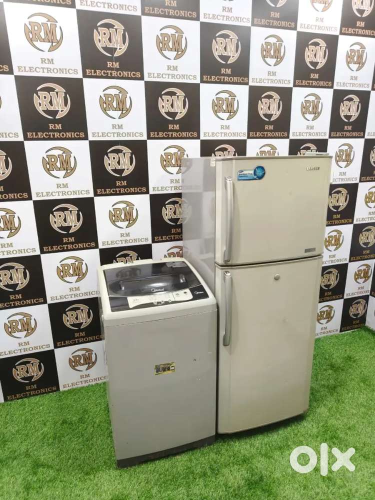COMBO OFFER @ RM ELECTRONIC DOUBLE DOOR REFRIGERATOR TOP LOAD MACHINE