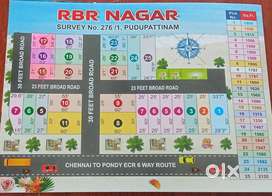 600sqrfts on road ECR commercial plot for sale in Chennai ECR road