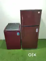 Godrej 280ltrs double door and Whirlpool 6.5kg stanwash top load machi