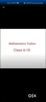 Mathematics / Science tuition from class 7 to 12