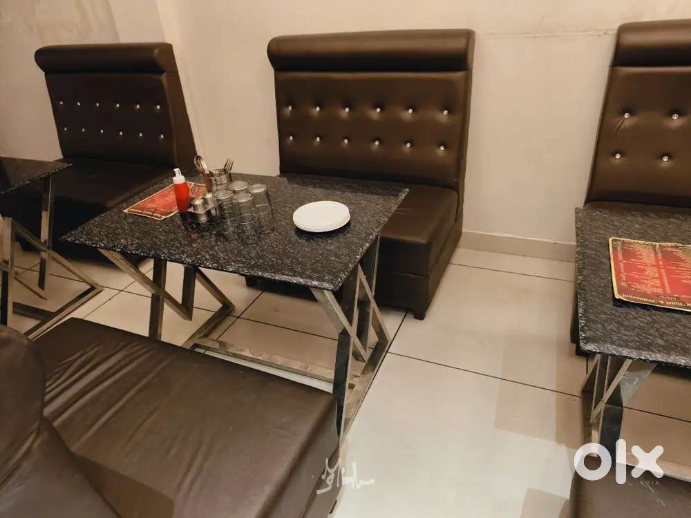 2 seated luxury sofa and tables