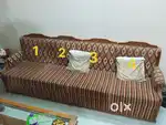 Sofa for sale wooden Saag 4+4+3 seat