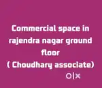 Commercial space ground floor rajender nagar 650 sy feet