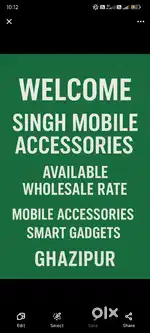 Ghazipur me mobile accessories ki dukan pe kam krna h Marketing ka kam