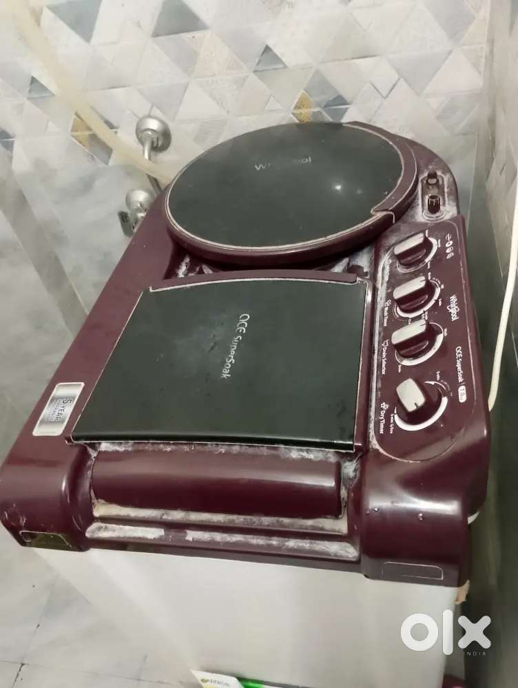 Whirlpool semi automatic maroon colour