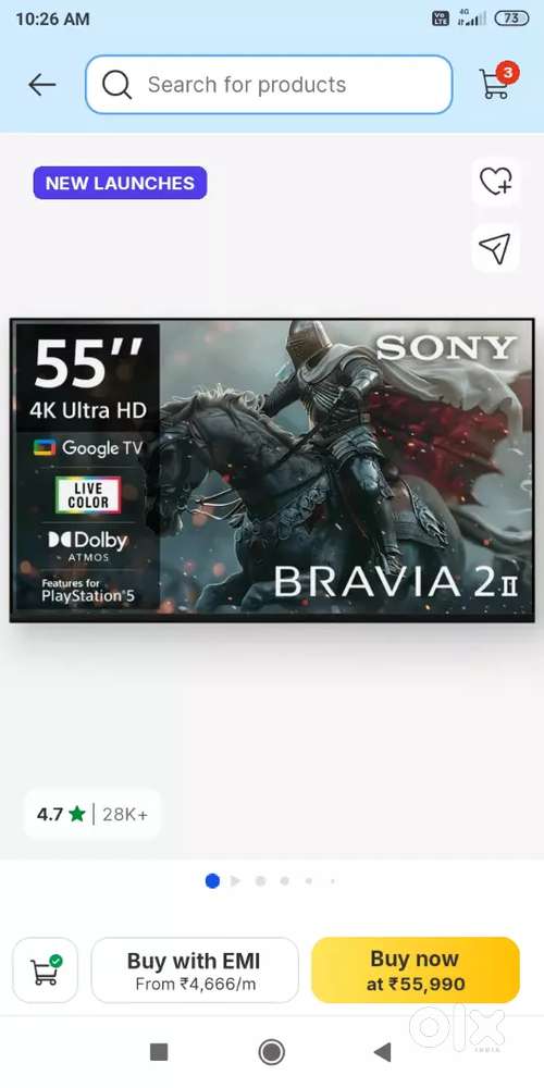 Sony 55 inch new seal pack