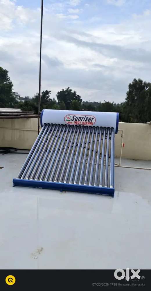 SUNRISER SOLAR water heater