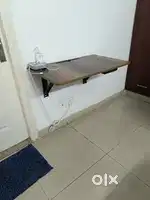 Wall hanging and foldable wooden study table, no chip no scratch