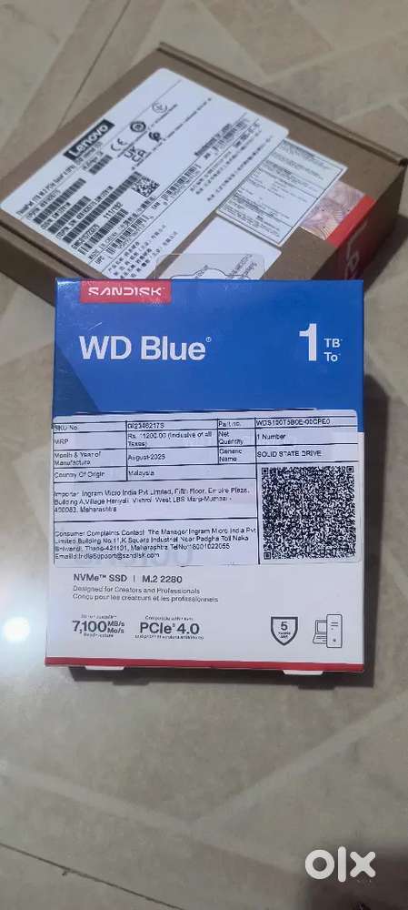 SSD available box piece with 5 years warranty.