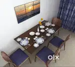 BLUEWUD Hemming Wall Mounted Foldable Dining Table 4 - Seater