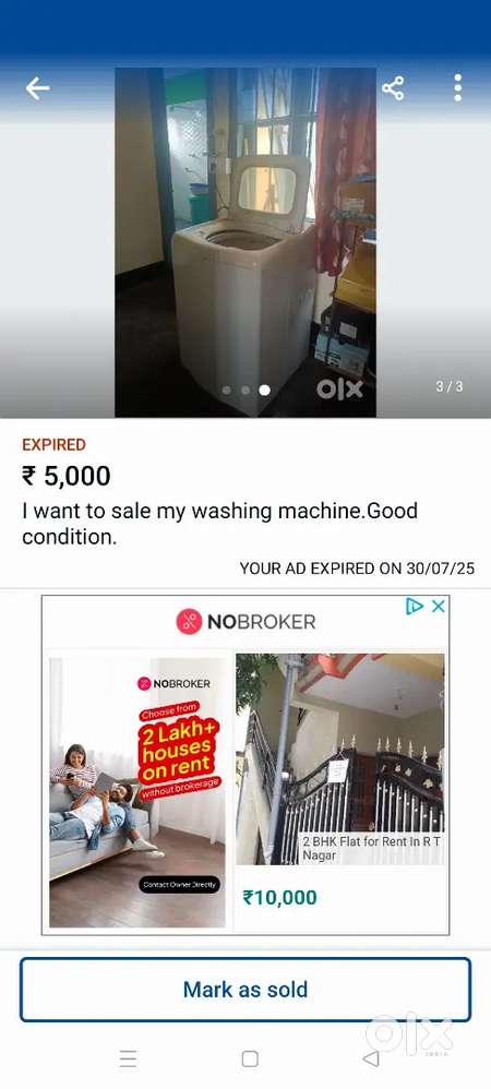 I want to sell my semi automatic samsung washing Machine