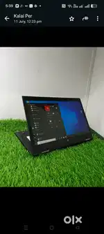 360 foldable tab model Lenovo yoga i5-7th gen laptop,256,16,rs 18000