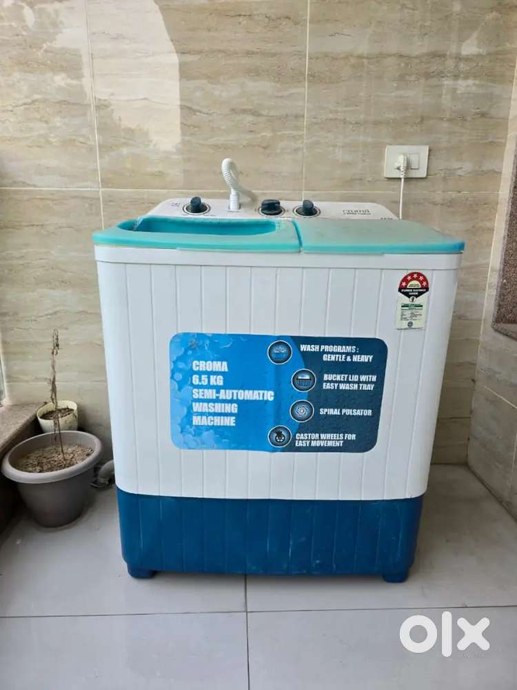 6.5 KG Chroma Semi-Automatic Washing Machine, New Condition