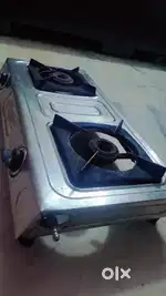 Two Burnal wala Steel ka Gas stove very nice condition hbc A/ Cantt