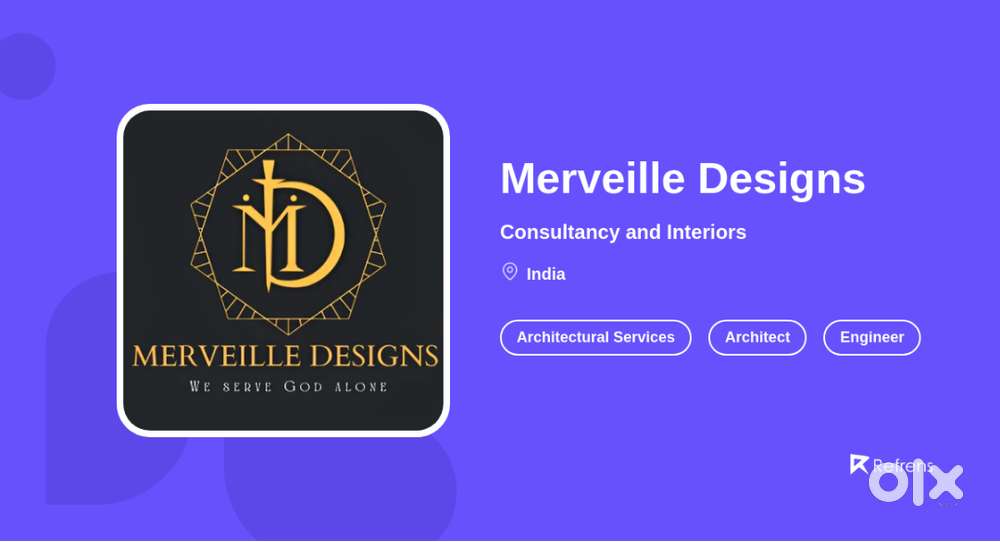 JUNIOR ARCHITECT/JUNIOR INTERIOR DESIGN @ MERVEILLE DESIGNS