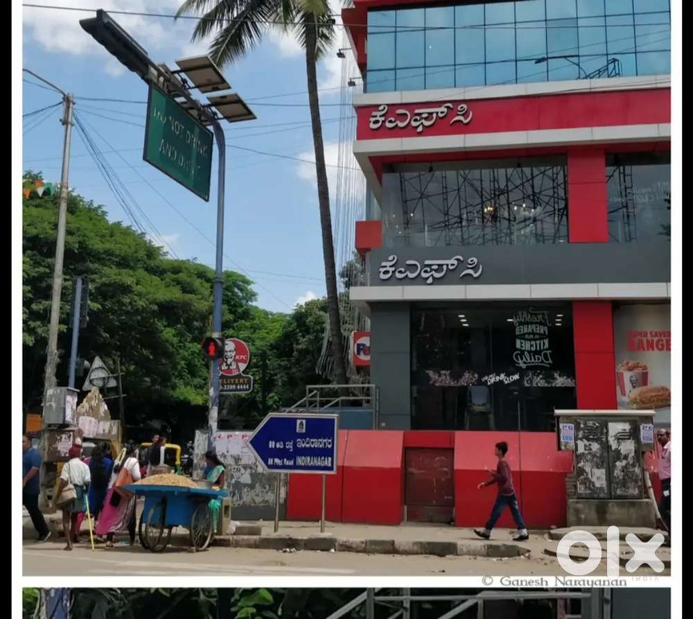 2000 sqft commercial building in Indra nagar for rent .