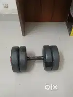 Set of dumbbell 10 kilos you can workout easily at home with these.