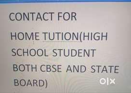 Tution for high school students both CBSE and state board