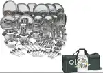 sale Steel dinner vinod set 85 pcs brand new packed in vinod