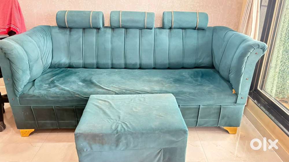 3 seater  sofa with small table