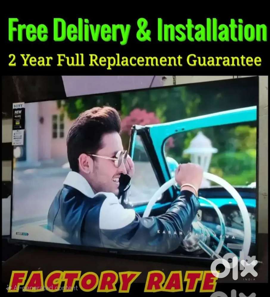 45 4K LED TV WITH VOICE REMOTE ANDROID SMART SLIM BEZEL-LESS MODEL