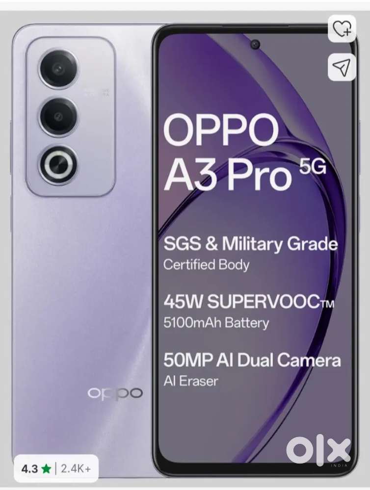 Oppo a3pro 8/128,gb  display changed..