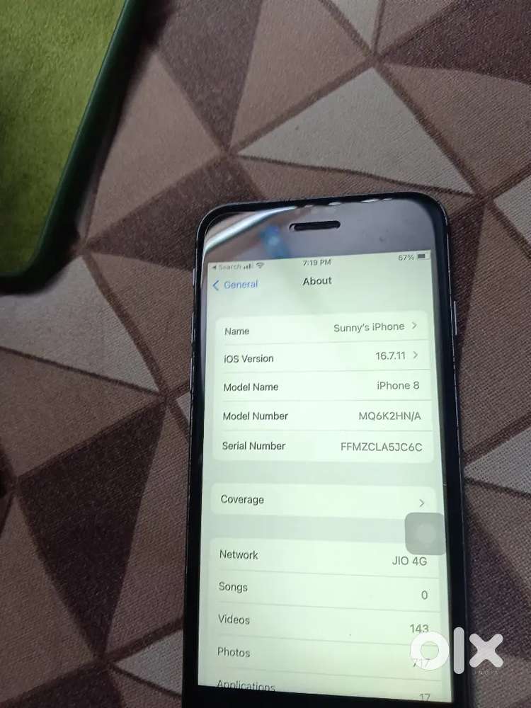 iPhone 8 sab theek hai bss bill nhi hai