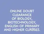 DOUBT CLEARANCE OF ENGLISH, BIOLOGY, BIOTECHNOLOGY-WHATSAPP