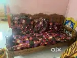 Wooden sofa 3 seater
