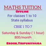 Maths Tuition class  1 to 10