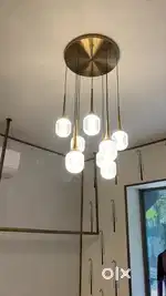 Modern pendant chandelier light fixture.