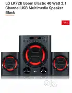 LG x boom home theatre