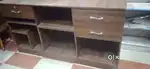 Counter table of wooden material
